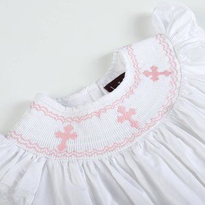 White Smocked Cross Dress
